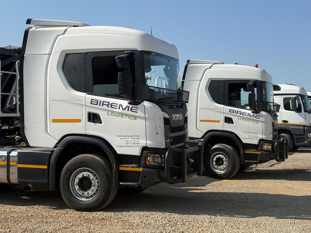 BIREME Logistics Scania trucks lined up